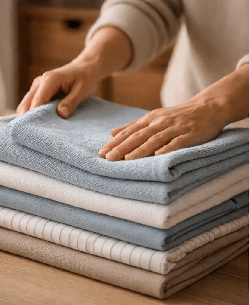 Student helpt een oudere met het huishouden